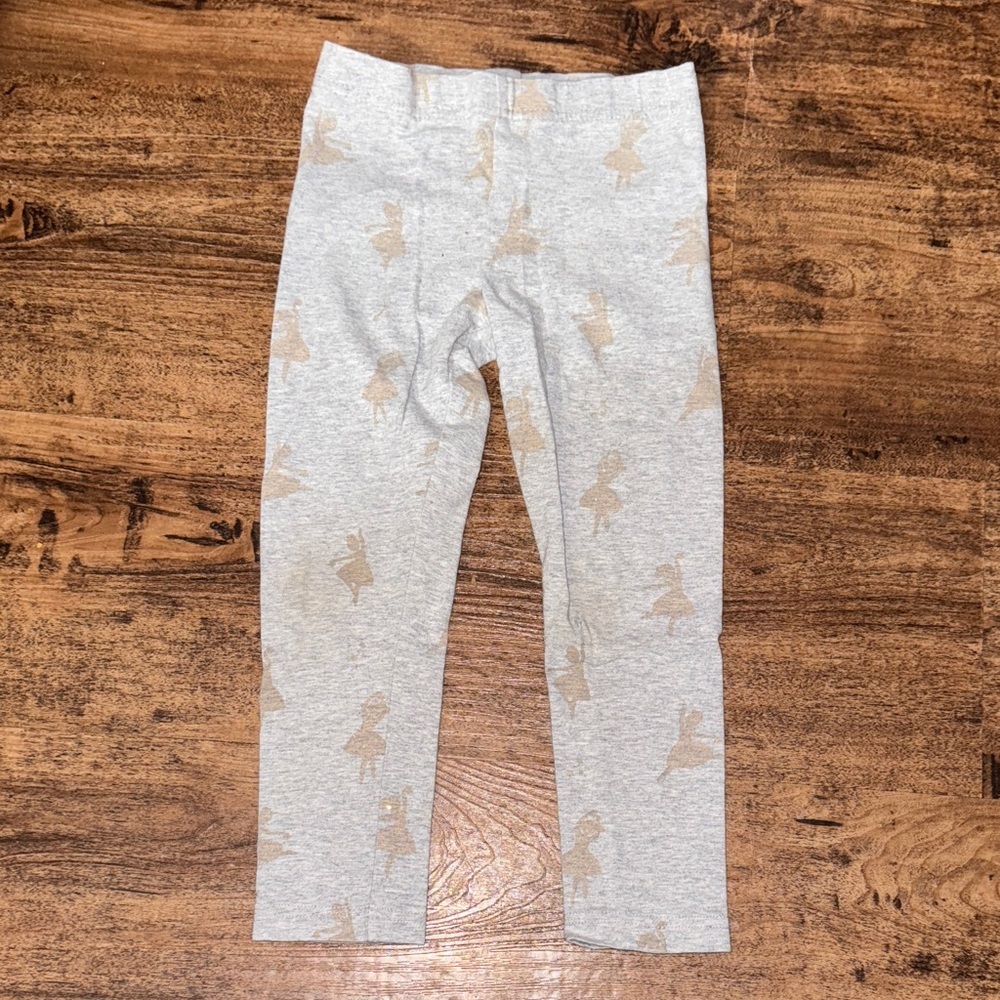 Carter's Gray 5t Toddler Leggings with Ballerina 🩰 dancer graphic